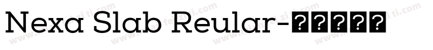 Nexa Slab Reular字体转换